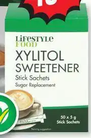 Dis-Chem Lifestyle Food Xylitol-50 Stick Sachets offer