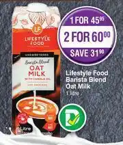 Dis-Chem Lifestyle Food Barista Blend Oat Milk-1L offer