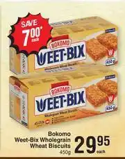 Dis-Chem Bokomo Weet Bix Wholegrain Wheat Biscuits-450g Each offer