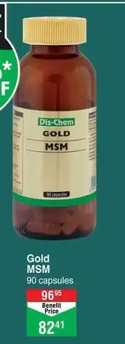 Dis-Chem Dis-Chem Gold MSM 90 Capsules offer