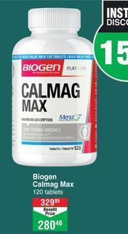 Dis-Chem Biogen Calmag Max 120 Tablets offer