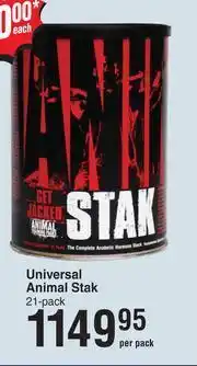 Dis-Chem Universal Animal Stak 21 Pack-Per Pack offer