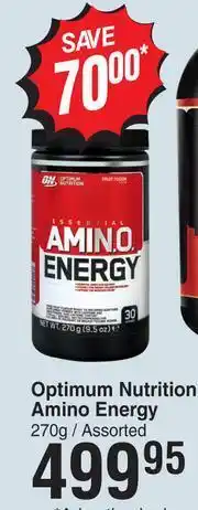 Dis-Chem Optimum Nutrition Amino Energy Assorted-270g offer