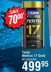 Dis-Chem USN Testo Methox 17 Gold 80 Capsules offer