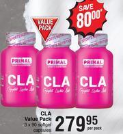 Dis-Chem Primal CLA Value Pack 3 x 90 Softgel Capsules-Per Pack offer