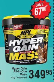 Dis-Chem NPL Hyper Gain All-In-One Mass Assorted-4Kg offer