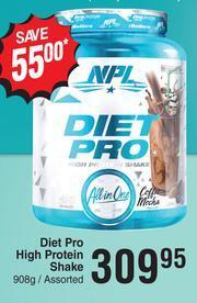 Dis-Chem NPL Diet Pro High Protein Shake Assorted-908g offer