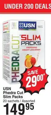 Dis-Chem USN Phedra Cut Slim Packs Assorted-20 Sachets offer