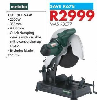 Chamberlain Cut- off saw offer