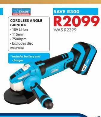 Chamberlain Cordless angle grinder offer