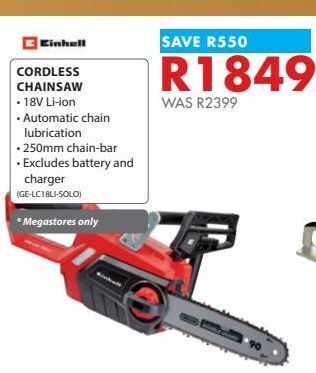 Chamberlain Cordless chainsaw offer