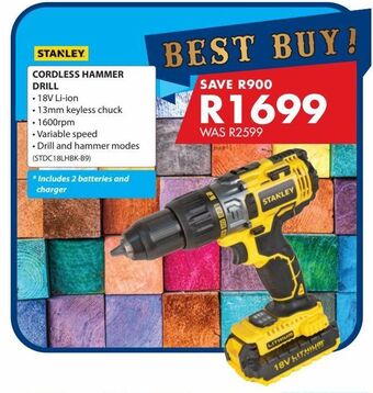 Chamberlain Cordless hammer drill offer