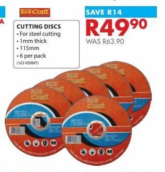 Chamberlain Cutting discs offer