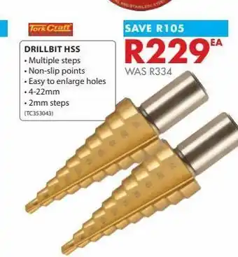 Chamberlain Drill bits hss offer