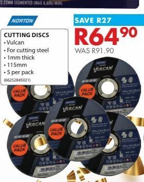 Chamberlain Cutting discs offer