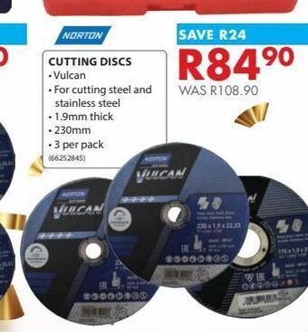 Chamberlain Cutting discs offer