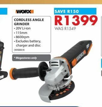 Chamberlain Cordless angle grinder offer