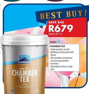 Chamberlain Chamber tex offer