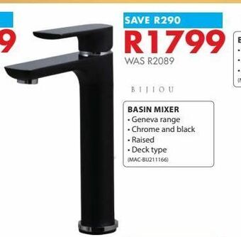 Chamberlain Basin mixer offer