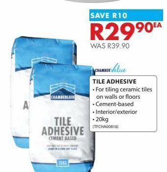Tile adhesive