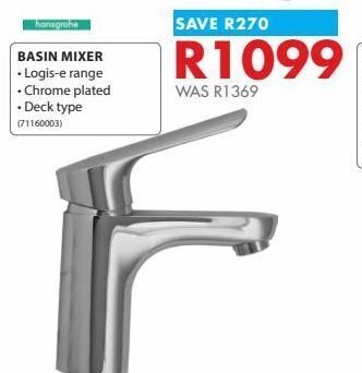 Chamberlain Basin mixer offer
