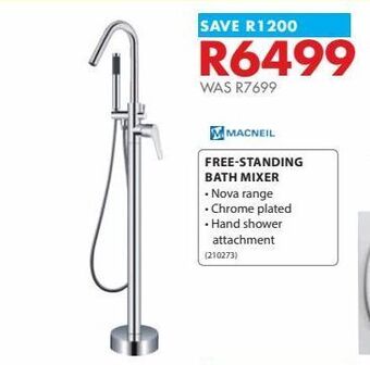 Free-standing bath mixer