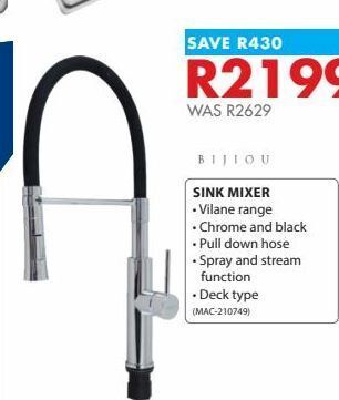 Chamberlain Sinks mixer offer