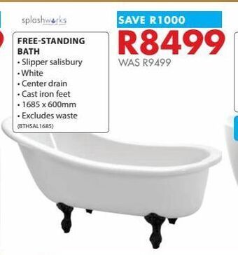 Chamberlain Free-standing bath offer