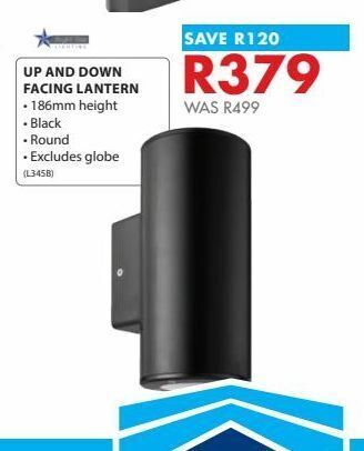 Chamberlain Up and down facing lantern offer