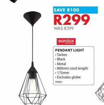 Chamberlain Pendant light offer