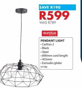 Chamberlain Pendant light offer