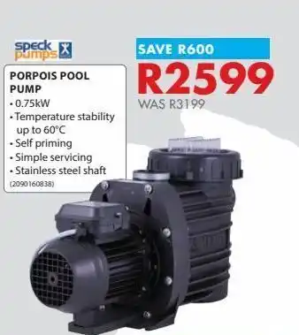 Chamberlain Porpois pool pumps offer