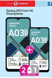Game 2 x Samsung Galaxy A03 Core 4G Smartphone-On Red Flexi 125 + Promo 65PMx24 offer