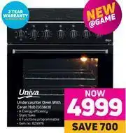 Game Univa Undercounter Oven With Ceran Hob U336CB offer