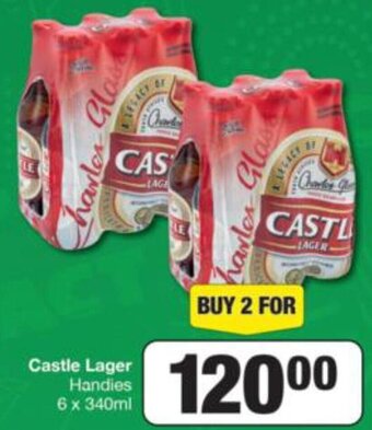 Castle Lager Handies 6 x 340ml