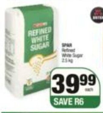 Spar SPAR Refined White Sugar offer