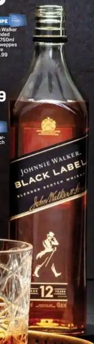 Pick n Pay Liquor Johnnie Walker Black Label Blended Scotch Whisky 750 ml offer