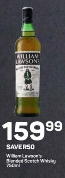 William Lawson's Blended Scotch Whisky 750ml