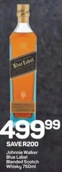 Pick n Pay Liquor Johnnie Walker Blue Label Blended Scotch Whisky 750ml offer