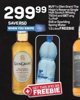 Glen Grant The Major's Reserve Single Malt Scotch Whiskey 750ml