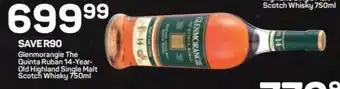 Pick n Pay Liquor Glenmorangie The Quinta Ruban 14-Year-Old Highland Single Malt Scotch Whisky 750 ml offer