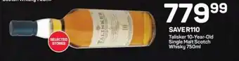 Talisker 10-Year-Old Single Malt Scotch Whisky 750 ml