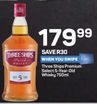 Pick n Pay Liquor Three Ships Premium Select 5-Year-Old Whisky 750 ml offer