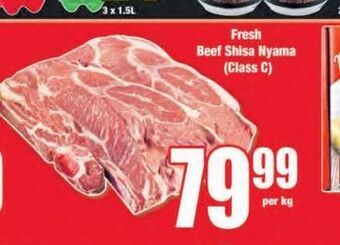 Boxer Fresh beef shisa nyama offer