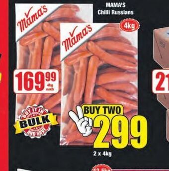 Boxer Mama's chilli russians 2 offer