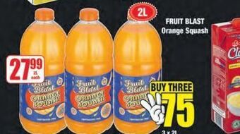 Boxer Fruit blast orange squash 3 offer