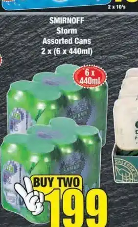 Boxer Smirnoff storm cans 2 offer