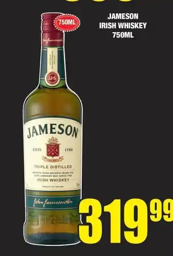 Boxer Jameson irish whiskey offer