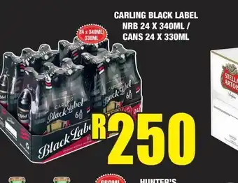 Boxer Carling black label offer