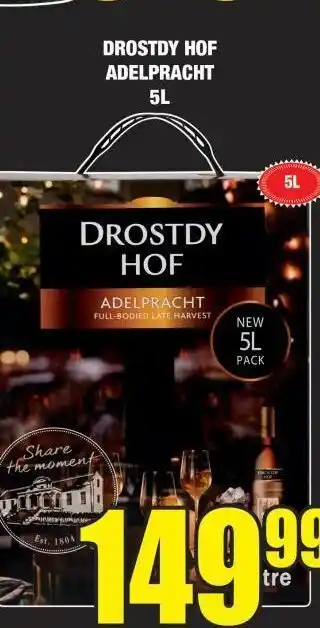 Boxer Drostdy hof wine offer